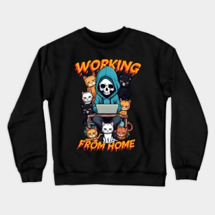 Working From Beyond - Reaper's Home Office Crewneck Sweatshirt